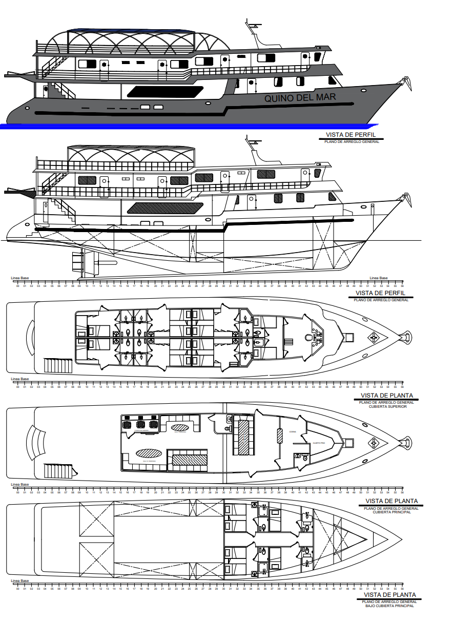 The Quino del Mar ship layout